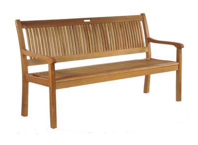 Banc de jardin AMADEO bois acacia 158 x 88 x 65 cm 3 places - PROLOISIRS