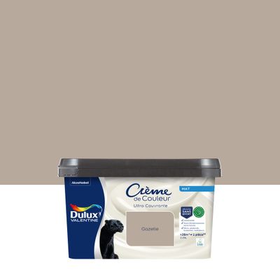 Peinture crème de couleur Gazelle mat 2,25L - DULUX VALENTINE