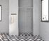 Porte de douche coulissante 100x185 cm profilé chrome verre transparent 4 mm Primera - OCEA