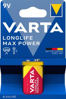 Pile alcaline 6LR61 Longlife max power - VARTA