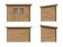 Abri de jardin en bois autoclave marron Alice - 7,1 m² hors-tout - Livraison à domicile incluse - PALMAKO