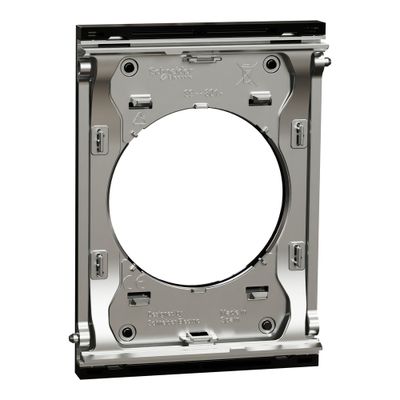 Plaque de finition centrale 1 poste Odace 2025 Architecte noir émaillé - SCHNEIDER ELECTRIC