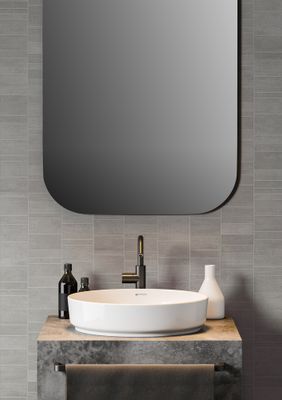 Element mural XS PVC gris - 8 x 375 x 2600 mm - GROSFILLEX