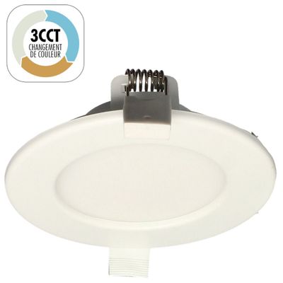 Spot LED encastrable extra-plat Ø115 mm Blanc - Saturn ARLUX