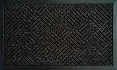 Paillasson Rubberbrush 45 x 75 cm noir ID HOME