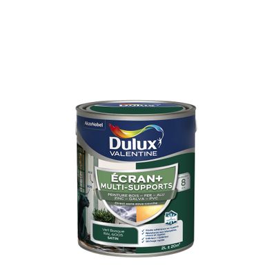Peinture Ecran+ Multi-supports Satin Vert Basque 2 L - DULUX VALENTINE