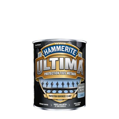 Peinture fer extérieur ultima Gris Moyen brillant 0,75 L - HAMMERITE