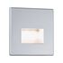 Spot LED encastrable mural carré chrome mat - PAULMANN