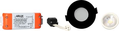 Spot LED encastrable salle de bain GU5.3 IP65 12V Noir - Amber ARLUX