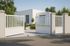 Portail battant aluminium CHAMBERY l.3,00 x H.1,60 m blanc JARDIMAT