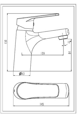 Robinet de salle de bain Or Full Bas - ESSEBAGNO