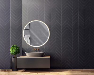 Miroir rond lumineux D.90 cm Solar MP GLASS