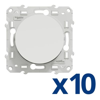 Interrupteurs va-et-vient Odace 2011 blanc par 10 - SCHNEIDER ELECTRIC
