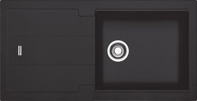 Evier de cuisine fragranit noir onyx 97x50 cm 1 bac 1 egouttoir Bali - FRANKE