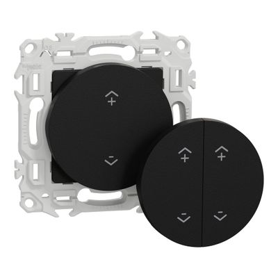 Interrupteur centralisé sans fils connecté 2 ou 4 boutons Wiser Odace 2025 noir - SCHNEIDER ELECTRIC
