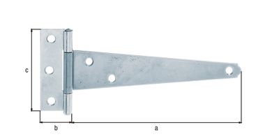 Penture anglaise 200 mm zinguée ALBERTS