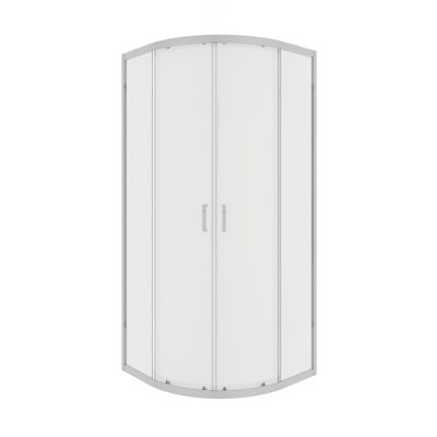 Accès d'angle coulissant 1/4 de cercle 90x90x185 cm profilé chrome verre transparent 4 mm Primera - OCEA