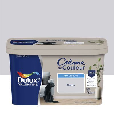Peinture Crème de Couleur Flocon mat 2,5 L - DULUX VALENTINE