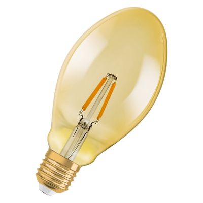 Ampoule LED Ovale E27 Ambrée variable 4W=470 lumens Blanc chaud OSRAM