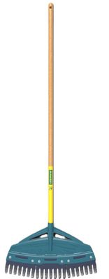 Balai paysagiste dents acier 55 cm manche bois PEFC 100% XR3 Duopro - LEBORGNE