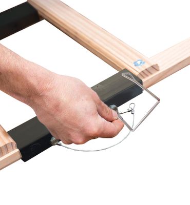Echelle plate de toit 2 x 2 m Safety Roof en bois - HAILO