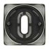 Rosaces de porte carrées à clé Mira aluminium nickel mat 50 x 50 mm ALPERTEC