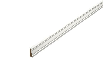 Chambranle revêtue blanc - Ép.10 x l.36 mm - L.2.40 m - AJ TIMBER