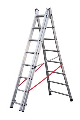 Echelle transformable base évasée 3 plans 4,80 / 5,70 m Premium HAILO