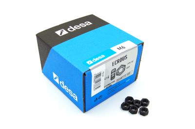 Ecrous noirs M6 par 500 DESA