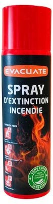 Spray extincteur incendie 500ml - EVACUATE