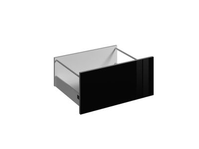 Façade tiroir pour meuble de cuisine Cristal noir brillant 27,6 x 60 cm OFITRES