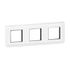 Plaque de finition 3 x 2 modules horizontale Blanc - Mosaic LEGRAND