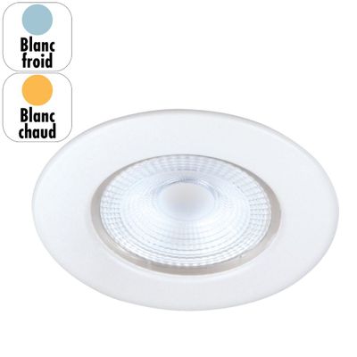 Spot LED encastrable salle de bain IP65 et BBC dimmable Blanc - EF5 ARIC