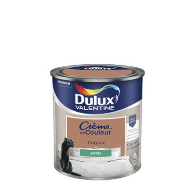 Peinture Crème de Couleur Cognac satin 0,5 L - DULUX VALENTINE