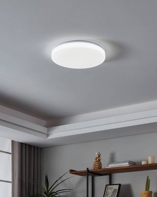 Plafonnier LED ciel étoilé Pogliolae blanc 2600 lumens RGBW - EGLO