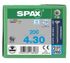 Vis inox tête fraisée T-star 4 x 30 mm par 200 SPAX