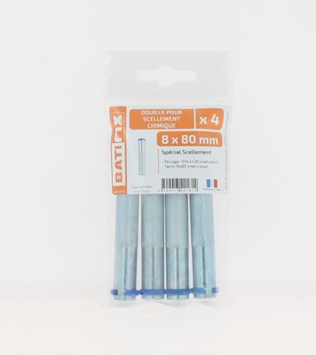 Douilles pour scellement chimique M8 par 4 BATIFIX