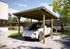Carport simple -  606 Imprégné - 300 x 500 cm - toit PVC Livraison gratuite domicile WEKA
