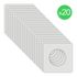 Plaques de finition 1 poste Odace 2025 blanc par 20 - SCHNEIDER ELECTRIC