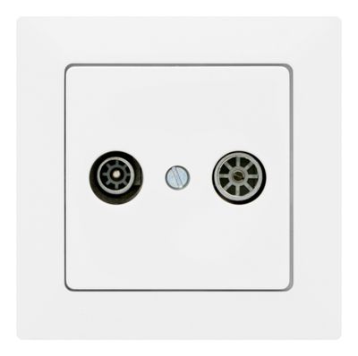 Prise TV/FM blanc Delta Line SIEMENS