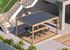 Pergola bioclimatique manuelle 3 x 4 m aluminium imitation bois PROLOISIRS