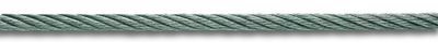 Câble non gainé acier dur galvanisé charge 43 kg âme métal 7 x 7 fils diamètre 2 mm vendu au mètre CHAPUIS
