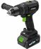 Perceuse-visseuse à percussion Brushless 20 V avec batteries 2.0 et 4.0 Ah, chargeur et accessoires RBAT20 - RIBIMEX