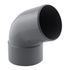 Coude PVC évacuation 67° mâle/femelle Ø80 - FITT
