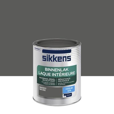 Peinture Laque intérieure fonte gris satin 0,75 L - SIKKENS