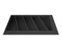 Range-couverts en plastique gris graphite mat 34 x 49 cm VOLPATO