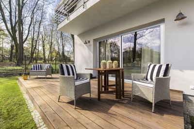Baie coulissante alu blanc H.2150 x l.2400 mm - Gamme Habitat - CLOSY