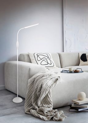 Lampadaire LED Toro blanc 700 lumens blanc variable CCT - REALITY