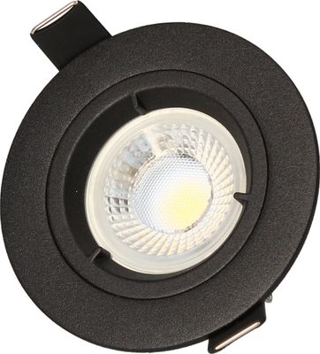 Spots LED encastrables GU10 lumière blanc neutre Noir par 3 - Saphyr ARLUX