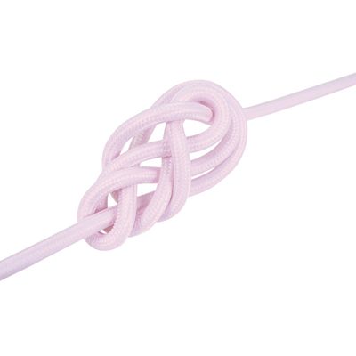 Câble électrique textile 2 x 0,75 mm² pour luminaire 3 m rose - TIBELEC